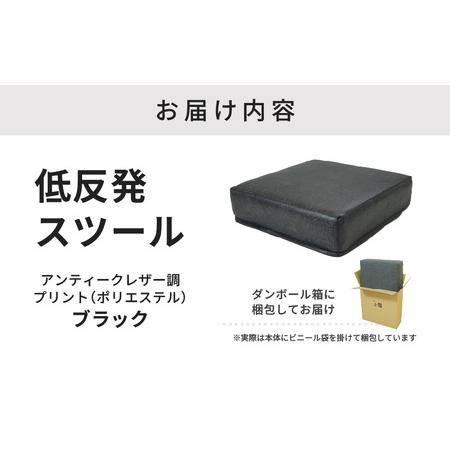 ふるさと納税 【ブラック】低反発スツール  ヴァーサ ／ ゆったり デザイン マットレス オットマン [aw055-a012_01] 福井県あわら市の画像