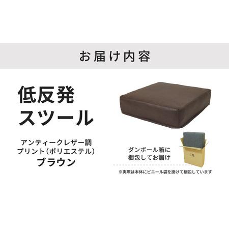 ふるさと納税 【ブラウン】低反発スツール  ヴァーサ ／ ゆったり デザイン マットレス オットマン [aw055-a012_02] 福井県あわら市の画像
