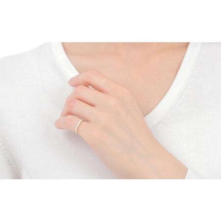 ふるさと納税 ピンキー エタニティリング  0.18CT  Ｒ3996DI-Y  イエローゴールド【1号〜9号（0.5号刻み）】　ピンキーリング 指輪 リング YG .. 山梨県富士川町の画像
