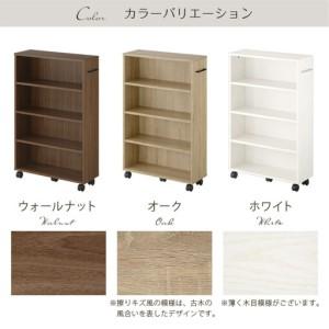 ふるさと納税 【完成品でお届け】キャスター付き収納ラック〔取っ手が右側タイプ〕（ウォールナット）収納 ワゴン キャスター付き 収納棚 おし.. 和歌山県海南市_3
