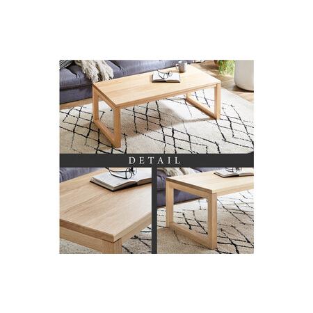 ふるさと納税 【大川家具】無垢材 センターテーブル 凛 四角脚 幅1200