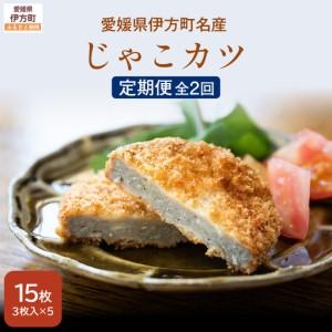 ふるさと納税 [定期便][愛媛県伊方町名産]じゃこカツ(3枚入り×5パック)全2回 IKTI020 愛媛県伊方町