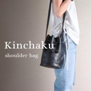 ふるさと納税 【巾着ショルダーバッグ】本革 ワンショルダー ミニバッグ コンパクト 【ma-04ss-BK】【1648900】 大阪府和泉市_1