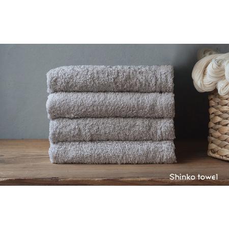 ふるさと納税 [TVで紹介!]おぅ!え〜やん フェイスタオル(グレー)4枚 大阪府泉佐野市