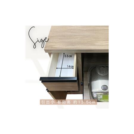 ふるさと納税 幅60cm　省スペース設計　収納　収納アイテム　米びつ付　無洗米可　木目調　化粧繊維板　家具 大川 大川家具　インテリア　台所収.. 福岡県大川市_2