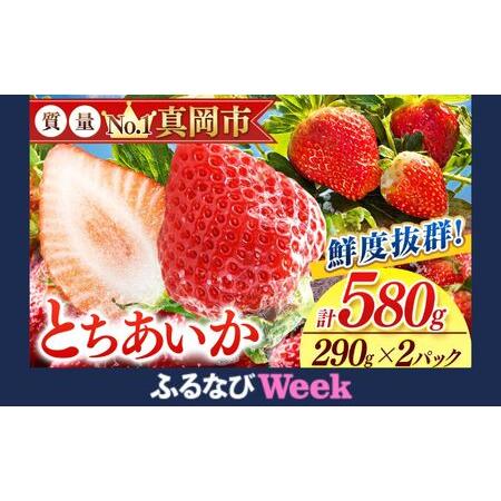 ふるさと納税 [ふるなびWEEK対象]鮮度抜群 とちあいか 1箱 (約290g×2) 約580g FN-Limited-PR 栃木県真岡市