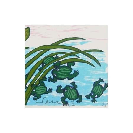 ふるさと納税 【著名アーティストシルクスクリーン版画作品】田島征三「ここから跳び出そう」 神奈川県松田町_3
