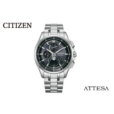 ふるさと納税 [CITIZEN]アテッサBY1001-66E シチズン 腕時計 メンズ 光発電 エコ・ドライブ 防水 ムーンフェイズ メーカー保証 新潟県 妙高市 新潟県妙高市