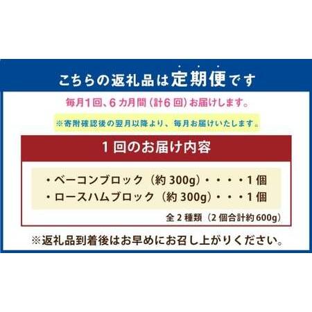 ふるさと納税 【6ヶ月定期便】 久住高原手作りベーコン・ロースハムセット 大分県竹田市_1