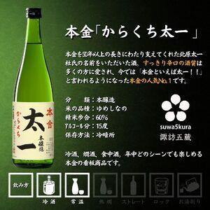 ふるさと納税 諏訪 本醸造酒飲み比べ 720ml × 4本 日本酒 飲み比べ 日本酒 飲み比べ 日本酒 飲み比べ 信州 長野県 諏訪 諏訪市 【102-03】 長野県諏訪市