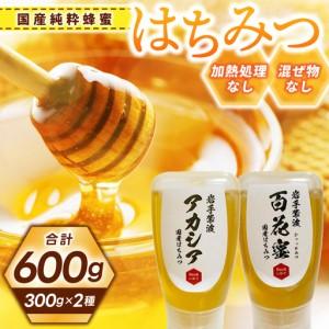 ふるさと納税 国産純粋はちみつ アカシア 百花蜜 各300g (ES001)はちみつ 岩手県紫波町