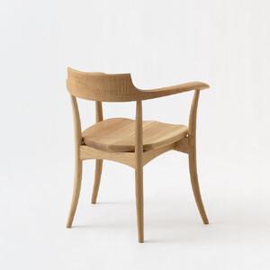 ふるさと納税 【飛騨の家具】HIDA　CRESCENT　クレセント　アームチェア（板座）　国産ナラ|和室 洋室 チェア イス インテリア 飛騨高山 飛騨産.. 岐阜県高山市_3