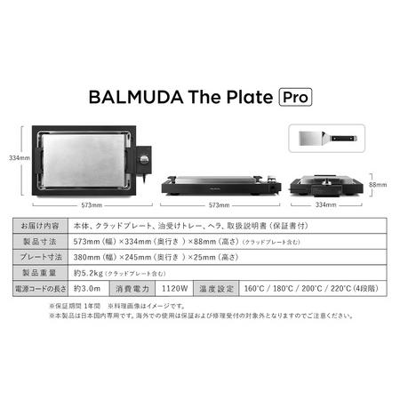 ふるさと納税 バルミューダ BALMUDA The Plate Proブラック K10A-BK