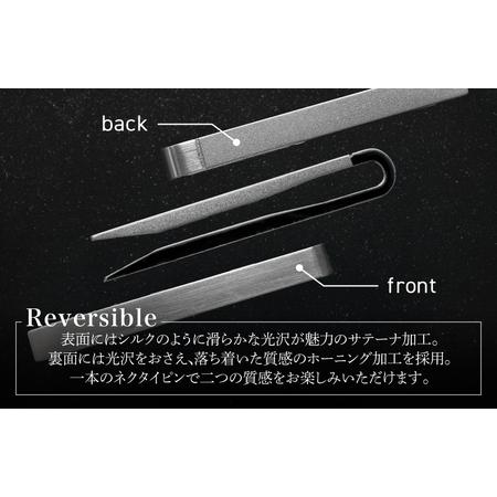 ふるさと納税 VERSO リバーシブルネクタイピン ライトゴールド 大阪府泉佐野市の画像