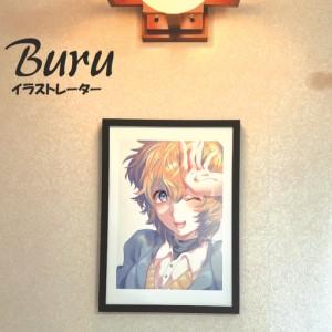 ふるさと納税 イラストレーター Buru 「初夏」 サイン入り複製原画（アート 作品 インテリア 原画 数量限定） 大阪府泉佐野市_1