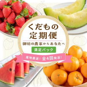 ふるさと納税 [8069]≪2026年発送分≫産地直送!くだもの 定期便「満足パック」御坊の農家からあなたへ。[配送不可地域:北海道・青森・秋.. 和歌山県御坊市