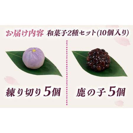 ふるさと納税 和菓子2種セット (練り切り・鹿の子 / 各5個) 沖縄市 / 和菓子屋 春風堂[BCCL008] 沖縄県沖縄市の画像