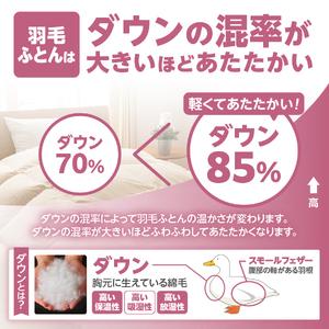 ふるさと納税 【甲州羽毛ふとん】洗える布団 肌掛け（セミダブル) 暖かい布団 寝具 山梨県富士吉田市_2