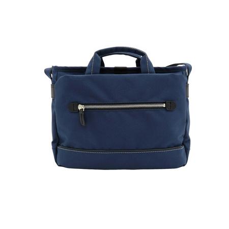 ふるさと納税 エコステップ手付きショルダーバッグ(No.4008-60) ネイビー / 2way ショルダーバッグ トートバッグ 肩掛け 手持ち 軽量 撥水 メン.. 兵庫県豊岡市の画像