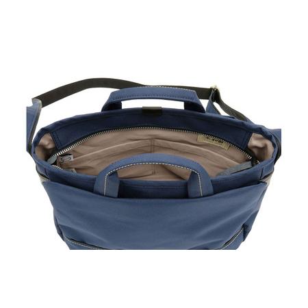 ふるさと納税 エコステップ手付きショルダーバッグ(No.4008-60) ネイビー / 2way ショルダーバッグ トートバッグ 肩掛け 手持ち 軽量 撥水 メン.. 兵庫県豊岡市の画像