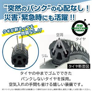 ふるさと納税 【 自転車 】 折りたたみ自転車  20インチ ノーパンク ETN001 千葉県香取市の画像