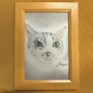 ふるさと納税 【うちの子似顔絵オーダーメイド】似顔絵の原画とピンバッジ5個セット 225P7801 秋田県大館市の画像