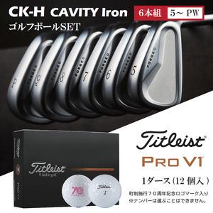 ふるさと納税 キャビティアイアンCK-H(#5-PW)&ゴルフボールV1(1ダース)310BD01S./ゴルフ ゴルフクラブ アイアン アイアンセット ゴルフ.. 兵庫県市川町