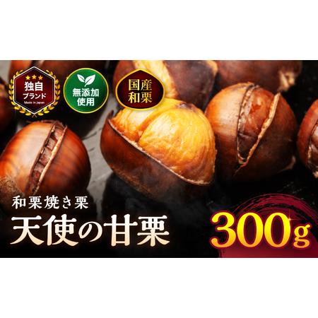 ふるさと納税 [先行予約]天使の甘栗 和栗焼き栗300g | 栗 甘栗 国産和栗 自然の甘み 無添加おやつ 焼き栗300g やさしい甘さ 大分県 中津市 大分県中津市
