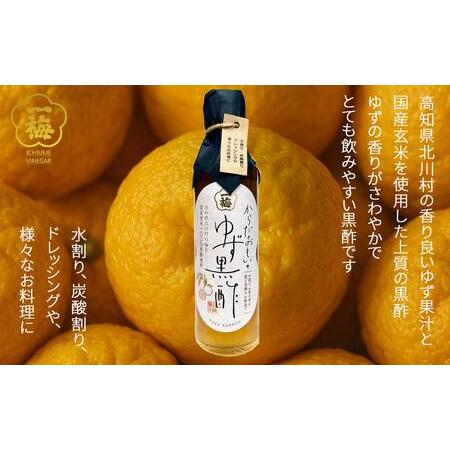 ふるさと納税 四国の逸品 からだおもいの飲むお酢 飲み比べ 2種 200ml×2本 セット （はちみつ梅酢 ゆず黒酢）  お酢ドリンク 【一梅酢】 愛媛県新居浜市の画像