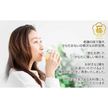 ふるさと納税 四国の逸品 からだおもいの飲むお酢 飲み比べ 2種 200ml×2本 セット （はちみつ梅酢 瀬戸内レモン黒酢） お酢ドリンク  【.. 愛媛県新居浜市の画像