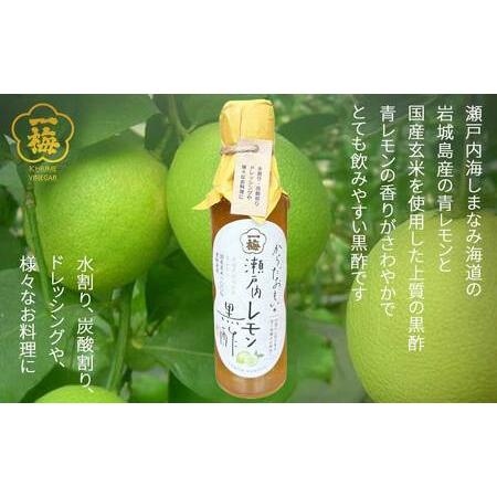 ふるさと納税 四国の逸品 からだおもいの飲むお酢 飲み比べ 2種 200ml×2本 セット （はちみつ梅酢 瀬戸内レモン黒酢） お酢ドリンク  【.. 愛媛県新居浜市の画像