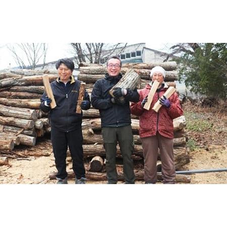 ふるさと納税 【岩手県内引き取り限定】【家庭用】岩手町産ナラ材薪