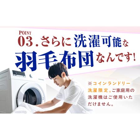 ふるさと納税 【訳あり】【初冬用】シングル掛け布団 羽毛1kg アイボリー / ふとん [AFAO026] 福岡県広川町の画像