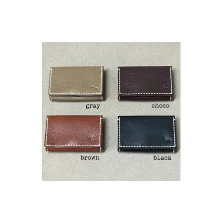 ふるさと納税 【名刺入れ】card case レッド 名刺入れ 革 山口県宇部市_2