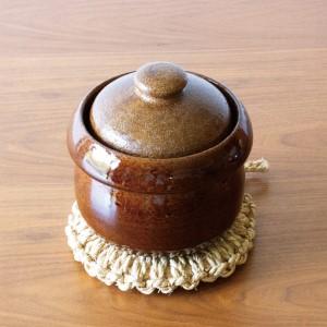 ふるさと納税 【萬古焼（ばんこやき）】きのこごはん鍋　アメ釉 2合 三重県四日市市_2