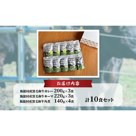 ふるさと納税 飯舘産黒毛和牛レトルト10食セット ITTAH005 福島県飯舘村の画像