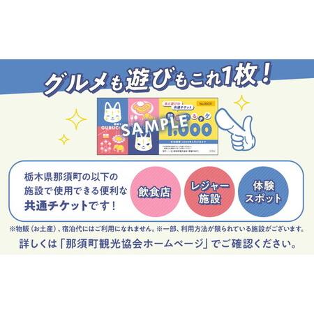ふるさと納税 那須町グルメ＆レジャー共通券「那須ぐるチケ」21,000円分（1,000円券×21枚）〔F-21〕｜ 栃木県 那須 商品券 クーポン券 割引.. 栃木県那須町の画像