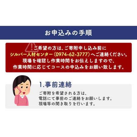 ふるさと納税 里帰り作業代行 お庭の除草 半日コース 大分県竹田市_1