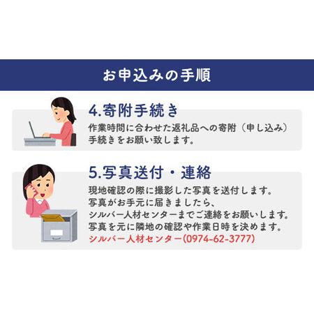 ふるさと納税 里帰り作業代行 お庭の除草 半日コース 大分県竹田市_3