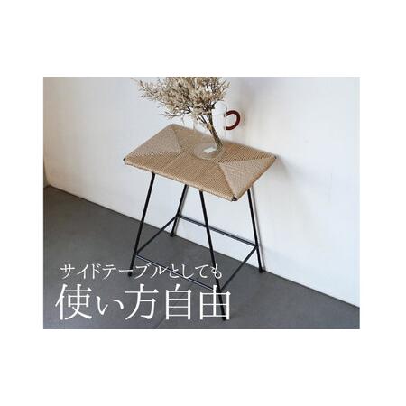 ふるさと納税 腰かけ つづり方吊りひも腰かけ IRON [BAGE004]腰かけ 広島県福山市