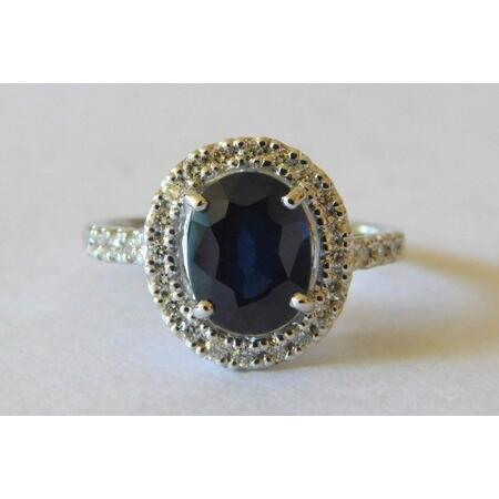 ふるさと納税 [ふるなび限定][一点もの]Pt950 サファイア(2.724ct)ダイヤモンドリング M26 K06158-H FN-Limited-SP 山梨県甲府市