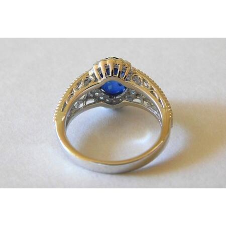 ふるさと納税 【ふるなび限定】【一点もの】Pt950　サファイア（2.184ct）ダイヤモンドリング　M25　K06157-H　FN-Limited-SP 山梨県甲府市 |  | 02