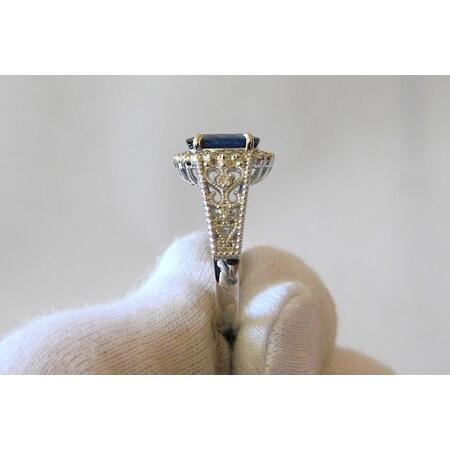 ふるさと納税 【ふるなび限定】【一点もの】Pt950　サファイア（2.184ct）ダイヤモンドリング　M25　K06157-H　FN-Limited-SP 山梨県甲府市 |  | 03