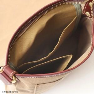 ふるさと納税 牛革かぶせ×帆布 ショルダーバッグS　キャメル　【12203-0373-4】 千葉県市川市_2
