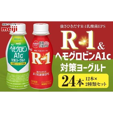 ふるさと納税 明治 R-1 ドリンク 12本 ヘモグロビンA1c対策 12本 合計24本 発酵乳 乳製品 ヨーグルトドリンク 乳酸菌 乳酸菌飲料 冷蔵 茨城県 守.. 茨城県守谷市
