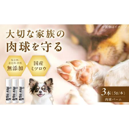 ふるさと納税 PAW BALM 肉球バーム 3個 ワンちゃん&ネコちゃん専用 スティックタイプ[AOAT008] 大阪府高槻市