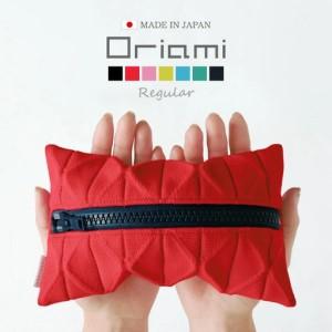 ふるさと納税 oriami ペンケース レギュラー Mサイズ ( パッションレッド ) 新潟県五泉市_1