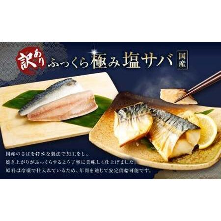 ふるさと納税 【6ヶ月定期便】【訳あり】国産 ふっくら 極み塩サバ 計約3kg ／ 1切れ 塩サバ 塩さば 塩鯖 さば サバ 鯖 魚 茨城県神栖市の画像