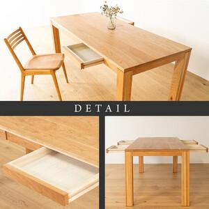 ふるさと納税 【大川家具】風雅ダイニングテーブル幅1800mm奥行800mm天然木BC【開梱設置付き】 福岡県大川市の画像