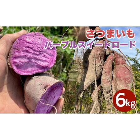 ふるさと納税 [期間限定]自然栽培 紫芋 さつまいも 6kg パープルスイートロード 京都 亀岡産 かたもとオーガニックファームよりお届け[サツマ.. 京都府亀岡市